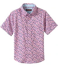 Johnston & Murphy Little/Big Boys 4-16 Short Sleeve Sunglasses Print Shirt