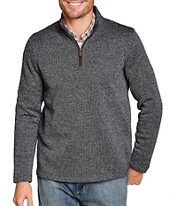 Johnston & Murphy Marled Quarter-Zip Pullover
