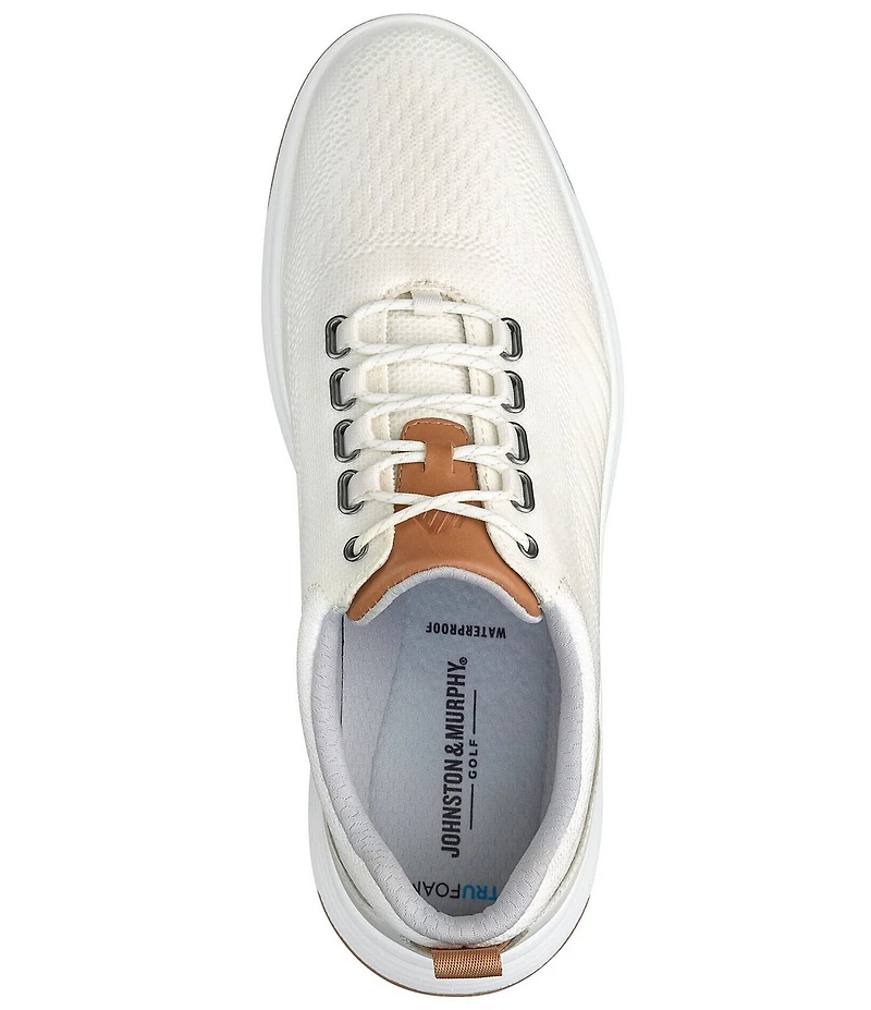 Johnston & Murphy Men's Amherst GL1 Waterproof Coated Knit Golf Sneakers