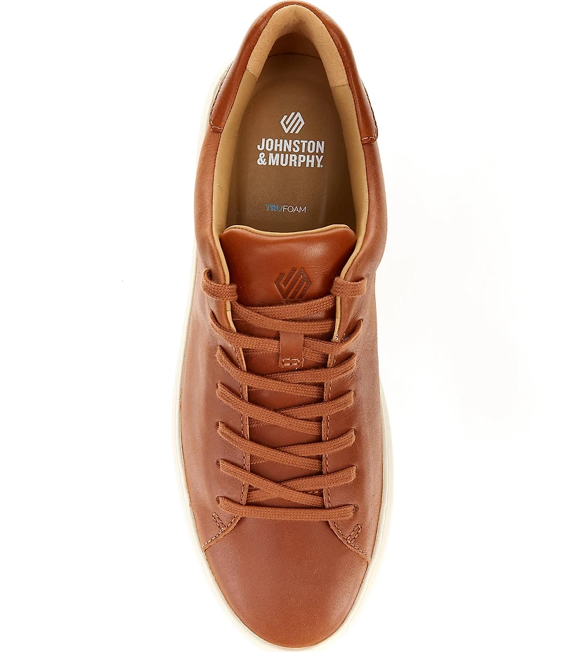 Johnston & Murphy Men's Anders Leather Lace-To-Toe Lace Up Sneakers