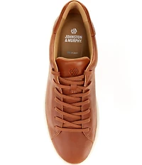 Johnston & Murphy Men's Anders Leather Lace-To-Toe Lace Up Sneakers