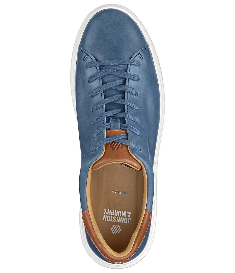 Johnston & Murphy Men's Anders Leather Lace-To-Toe Lace Up Sneakers