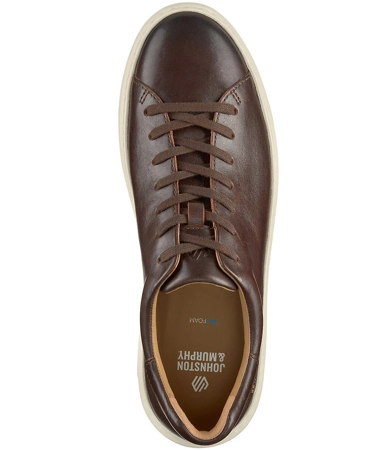 Johnston & Murphy Men's Anders Leather Lace-To-Toe Lace Up Sneakers