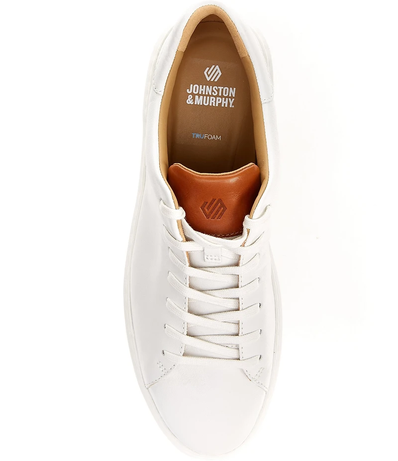 Johnston & Murphy Men's Anders Leather Lace-To-Toe Lace Up Sneakers