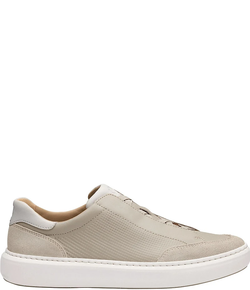 Johnston & Murphy Men's Anders Leather and Suede Stretch Lace-to-Toe Sneakers