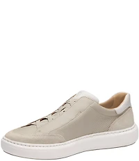 Johnston & Murphy Men's Anders Leather and Suede Stretch Lace-to-Toe Sneakers