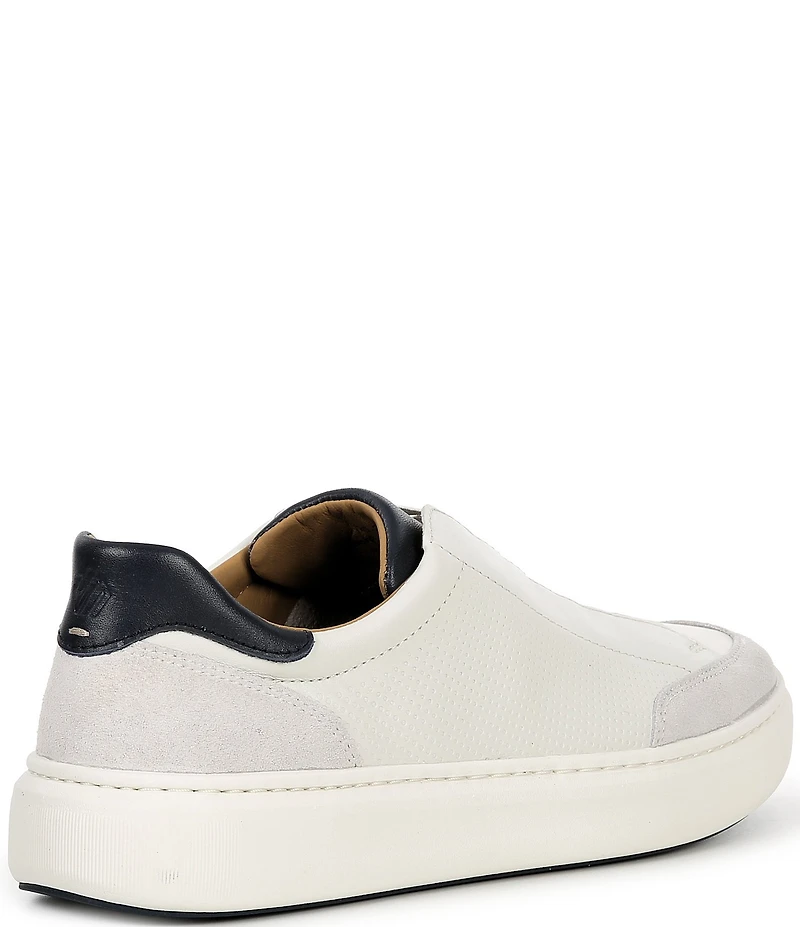 Johnston & Murphy Men's Anders Leather and Suede Stretch Lace-to-Toe Sneakers