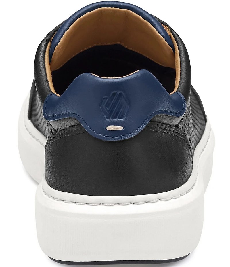 Johnston & Murphy Men's Anders Leather Stretch Lace-to-Toe Sneakers