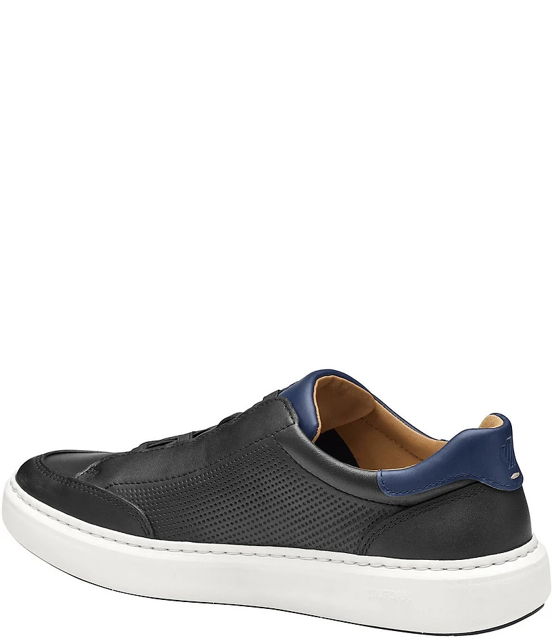 Johnston & Murphy Men's Anders Leather Stretch Lace-to-Toe Sneakers