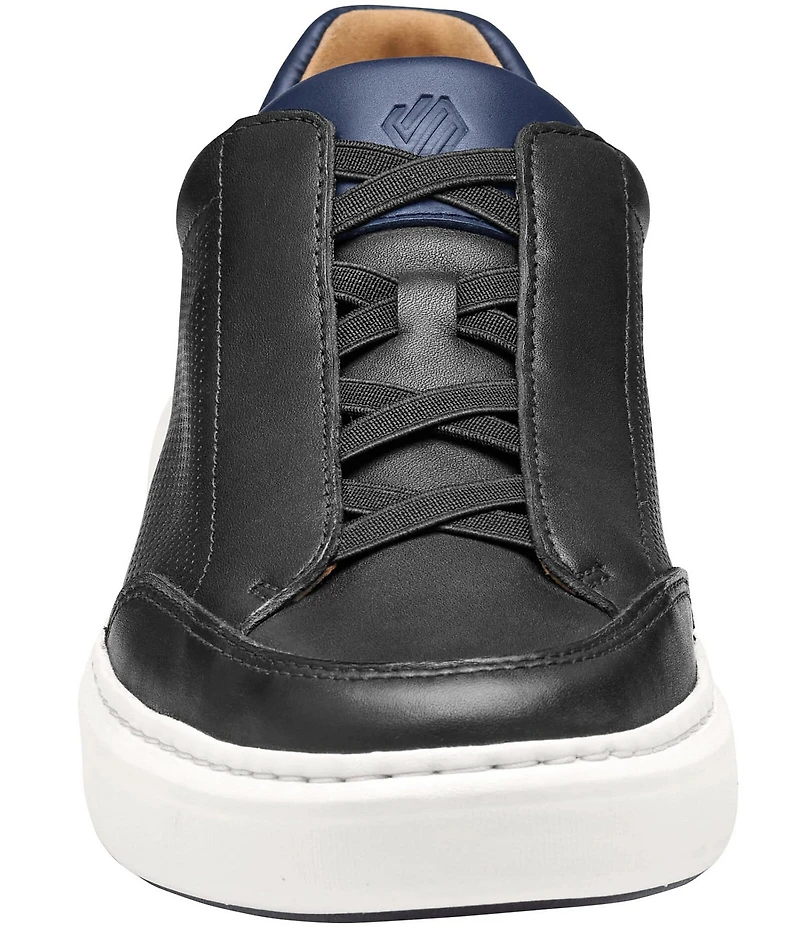 Johnston & Murphy Men's Anders Leather Stretch Lace-to-Toe Sneakers
