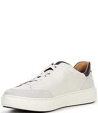 Johnston & Murphy Men's Anders Leather Stretch Lace-to-Toe Sneakers