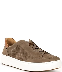 Johnston & Murphy Men's Anders Perforated Nubuck Stretch Lace-to-Toe Sneakers