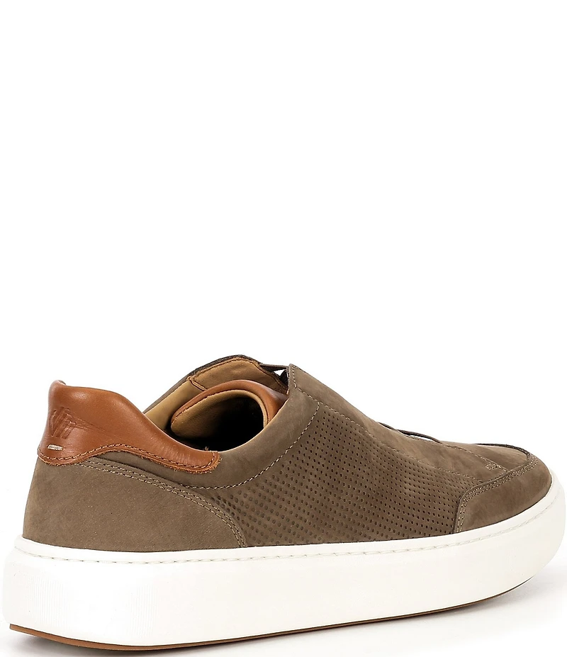 Johnston & Murphy Men's Anders Perforated Nubuck Stretch Lace-to-Toe Sneakers