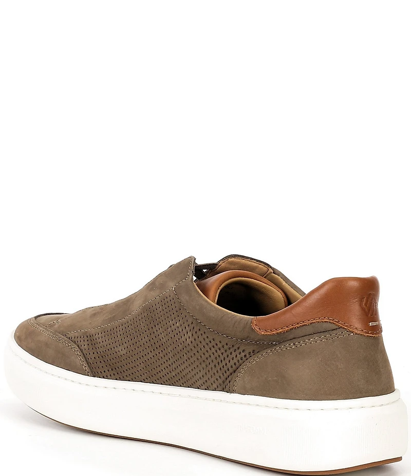 Johnston & Murphy Men's Anders Perforated Nubuck Stretch Lace-to-Toe Sneakers