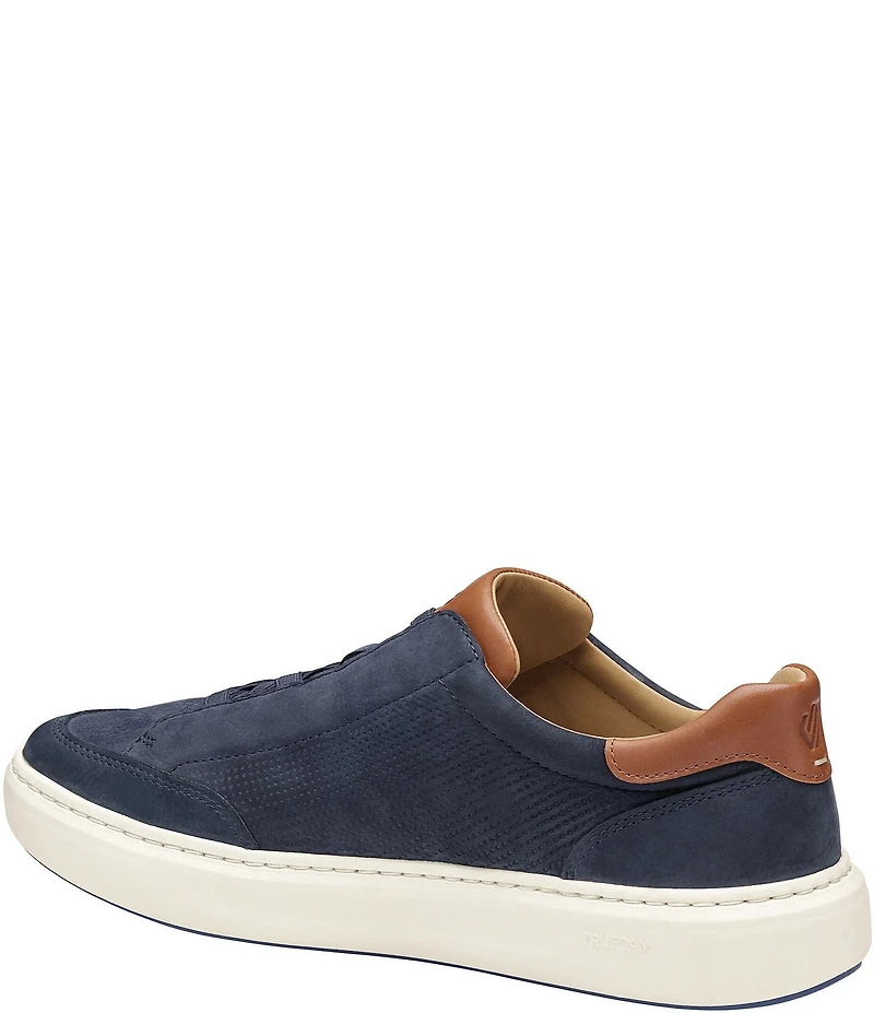 Johnston & Murphy Men's Anders Perforated Nubuck Stretch Lace-to-Toe Sneakers