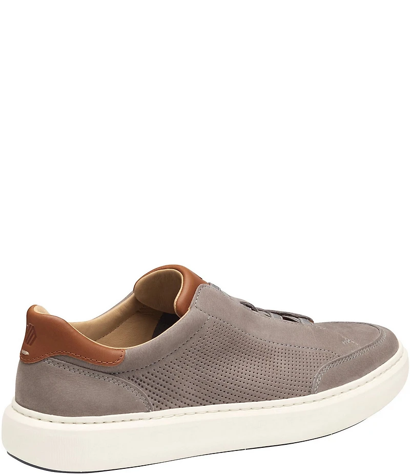 Johnston & Murphy Men's Anders Perforated Nubuck Stretch Lace-to-Toe Sneakers