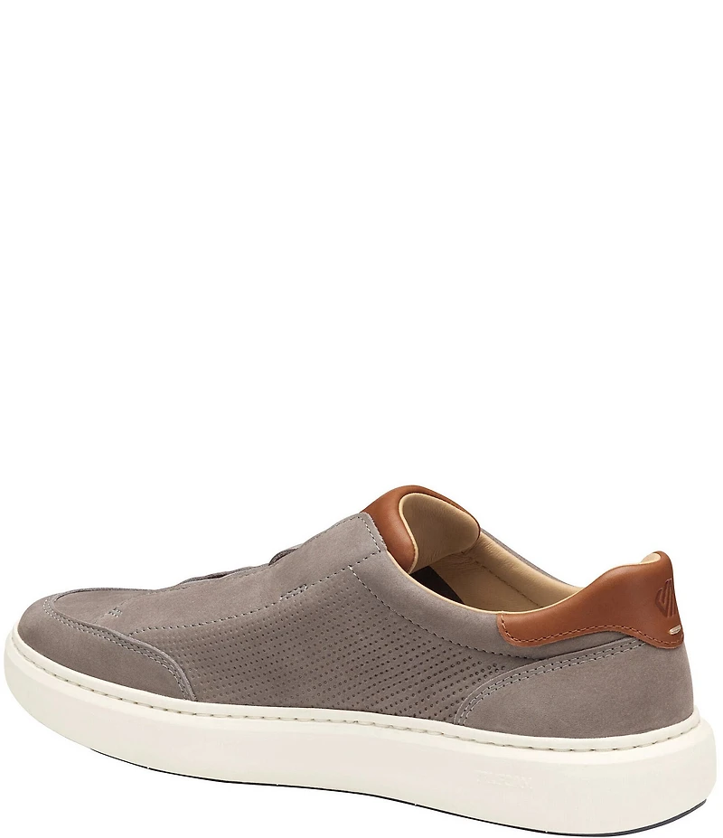 Johnston & Murphy Men's Anders Perforated Nubuck Stretch Lace-to-Toe Sneakers