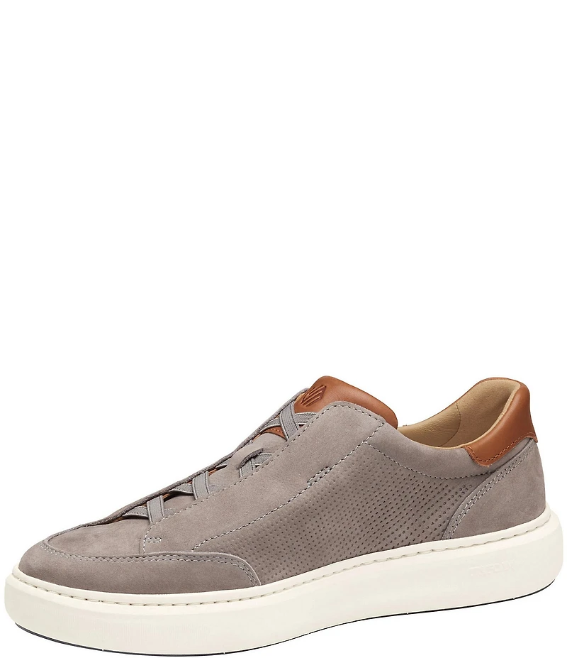 Johnston & Murphy Men's Anders Perforated Nubuck Stretch Lace-to-Toe Sneakers