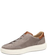 Johnston & Murphy Men's Anders Perforated Nubuck Stretch Lace-to-Toe Sneakers