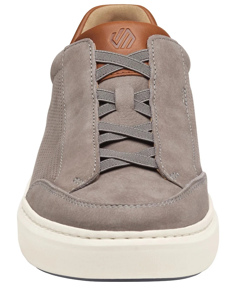 Johnston & Murphy Men's Anders Perforated Nubuck Stretch Lace-to-Toe Sneakers