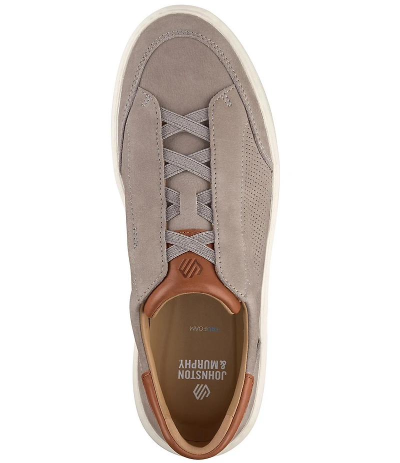 Johnston & Murphy Men's Anders Perforated Nubuck Stretch Lace-to-Toe Sneakers