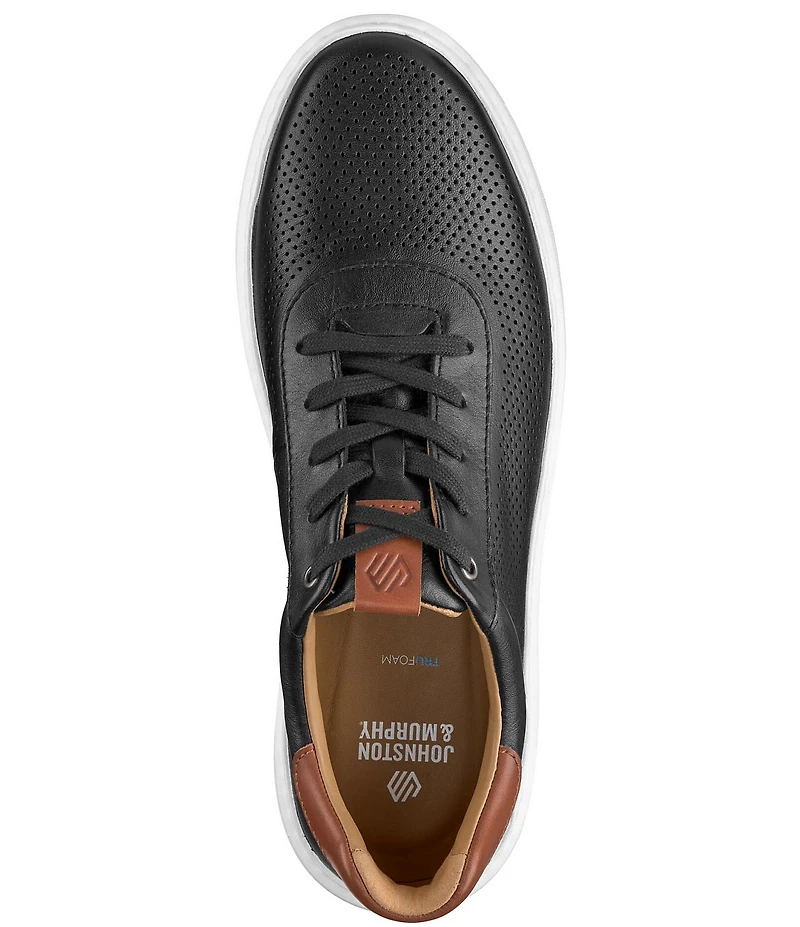 Johnston & Murphy Men's Anders Perforated Leather U-Throat Sneakers