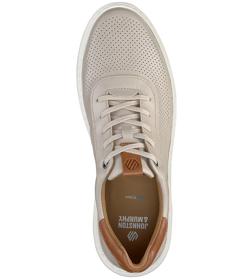Johnston & Murphy Men's Anders Perforated Leather U-Throat Sneakers