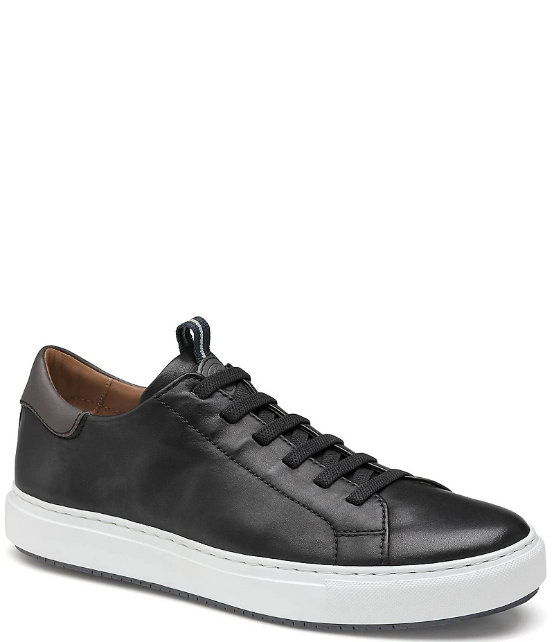 Johnston & Murphy Men's Anson Leather Lace-To-Toe Sneakers