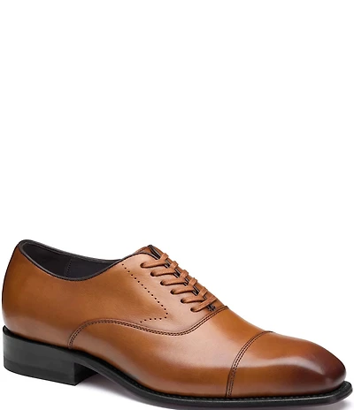 Johnston & Murphy Men's Ashton Leather Cap Toe Oxfords
