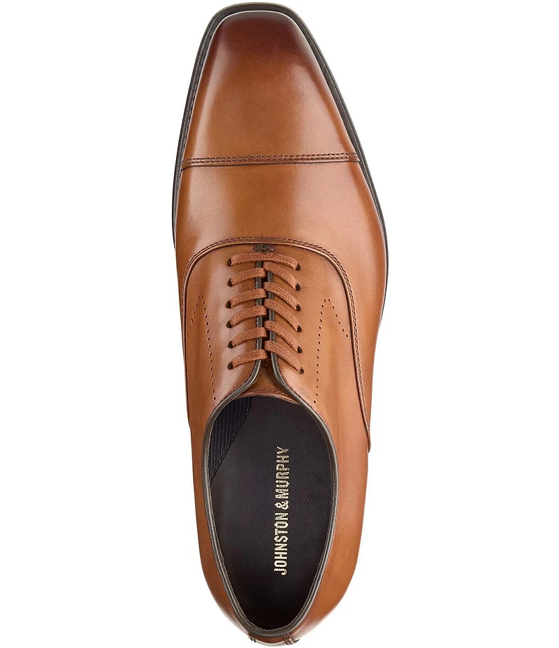 Johnston & Murphy Men's Ashton Leather Cap Toe Oxfords