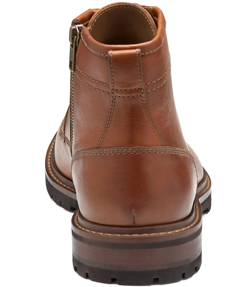 Johnston & Murphy Men's Barret Leather Plain Toe Boots