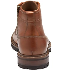 Johnston & Murphy Men's Barret Leather Plain Toe Boots