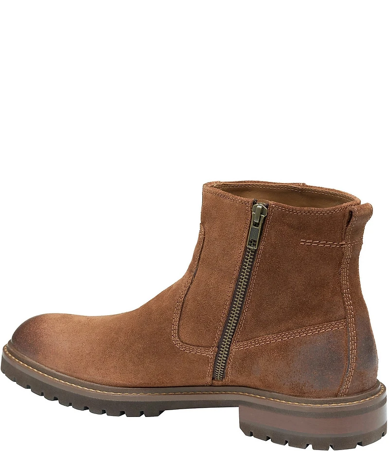 Johnston & Murphy Men's Barrett Suede Zip Boots