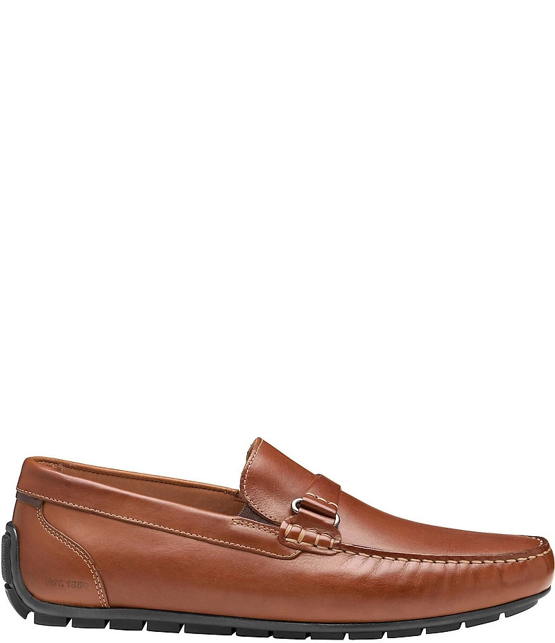 Johnston & Murphy Men's Beck Leather Bit Buckle Loafers