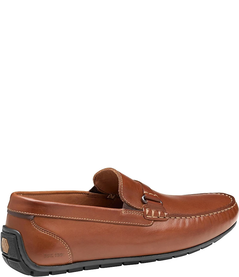 Johnston & Murphy Men's Beck Leather Bit Buckle Loafers