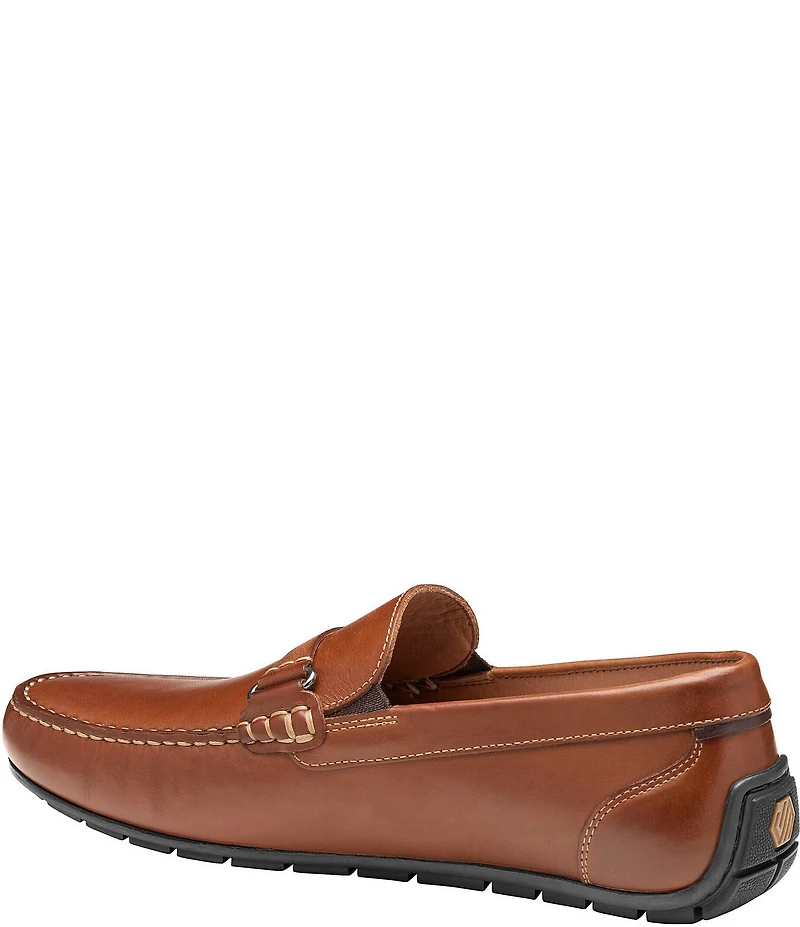 Johnston & Murphy Men's Beck Leather Bit Buckle Loafers