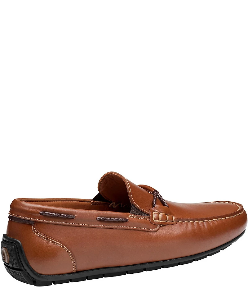 Johnston & Murphy Men's Beck Leather Braided Bit Loafers
