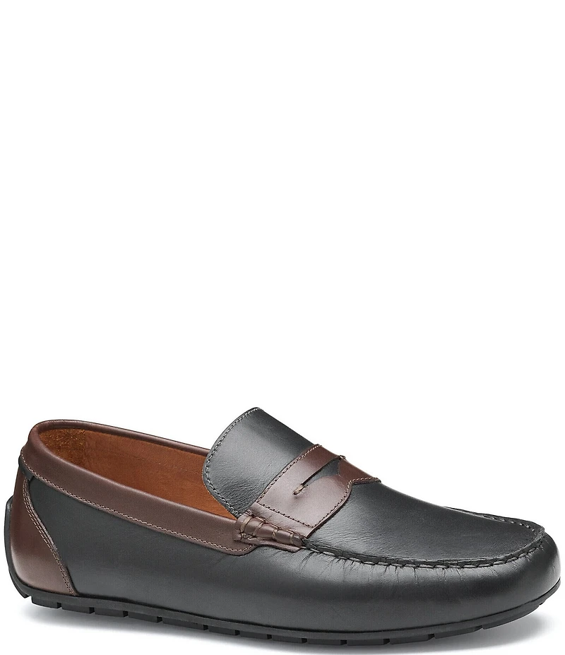 Johnston & Murphy Men's Beck Leather Slip On Penny Loafers