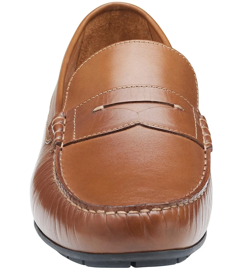 Johnston & Murphy Men's Beck Leather Slip On Penny Loafers