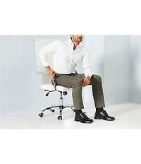 Johnston & Murphy Men's Bradford Leather Brogue Detail Cap Toe Oxfords