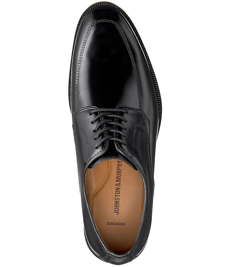 Johnston & Murphy Men's Bradford Leather Moc-Toe Lace Up Oxfords