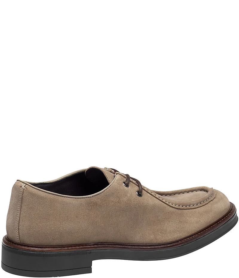 Johnston & Murphy Men's Brady Suede Moc Toe Lace-Up Oxfords