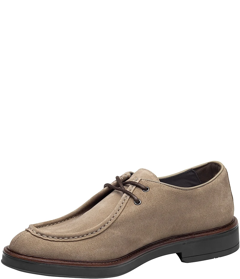 Johnston & Murphy Men's Brady Suede Moc Toe Lace-Up Oxfords
