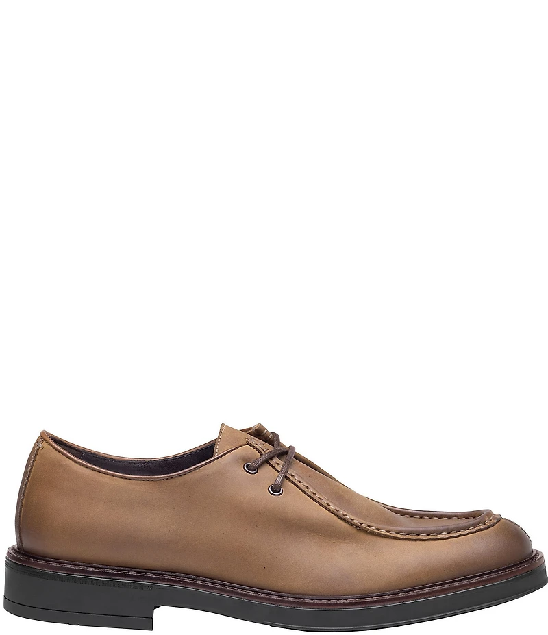Johnston & Murphy Men's Brady Leather Moc Toe Lace-Up Oxfords
