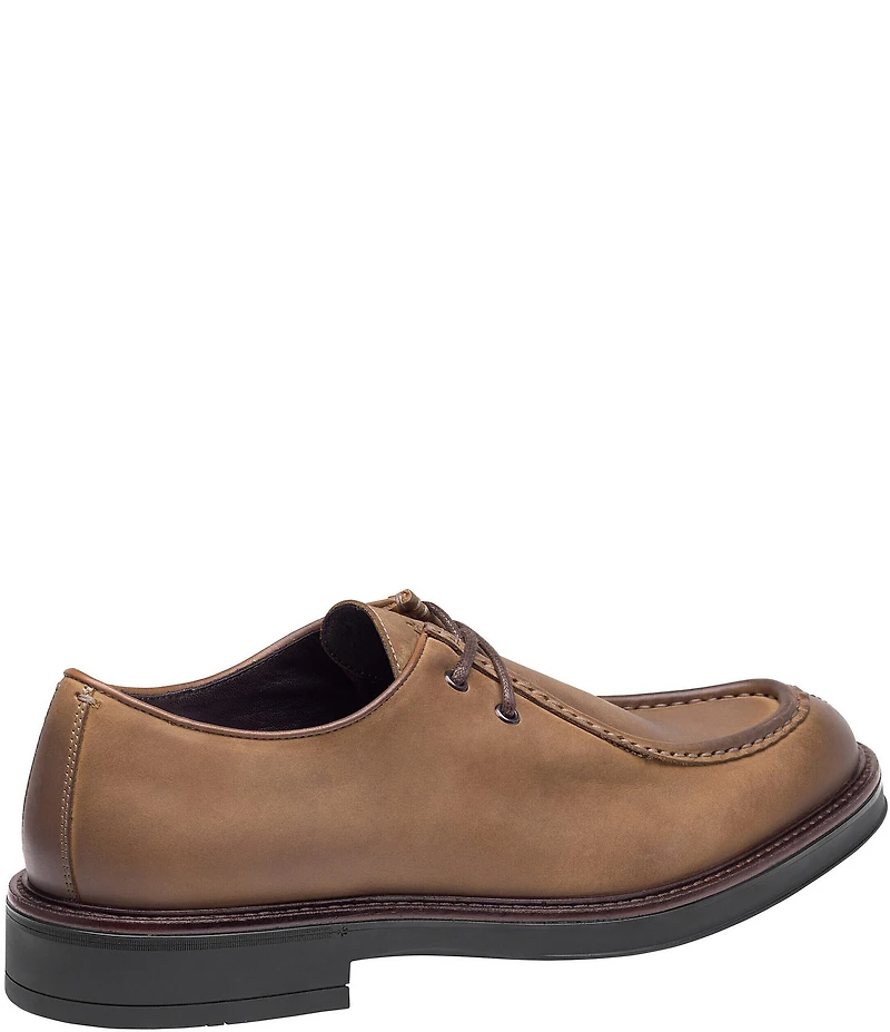 Johnston & Murphy Men's Brady Leather Moc Toe Lace-Up Oxfords
