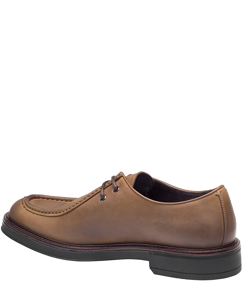 Johnston & Murphy Men's Brady Leather Moc Toe Lace-Up Oxfords