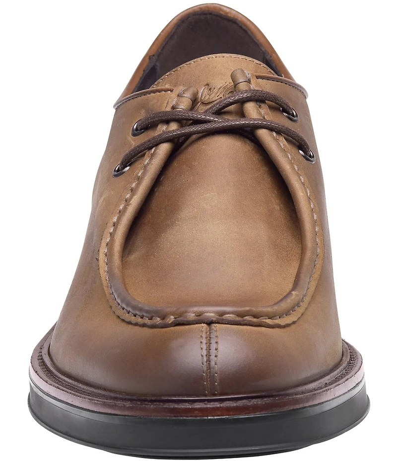 Johnston & Murphy Men's Brady Leather Moc Toe Lace-Up Oxfords