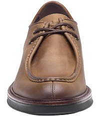 Johnston & Murphy Men's Brady Leather Moc Toe Lace-Up Oxfords