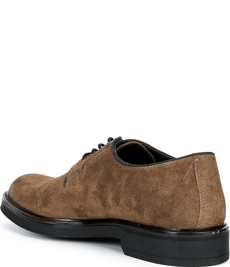 Johnston & Murphy Men's Brady Plain Toe Suede Oxfords