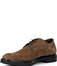 Johnston & Murphy Men's Brady Plain Toe Suede Oxfords